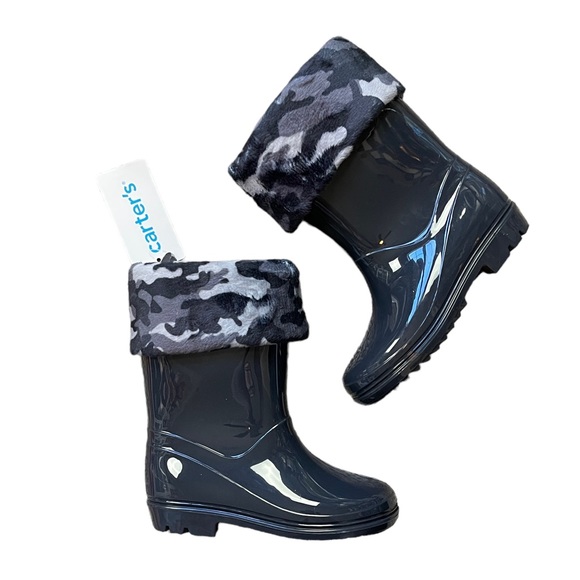 CARTER’S TODDLER BOYS WEBSTER BOOTS IN BLACK - NIB - Picture 7 of 7